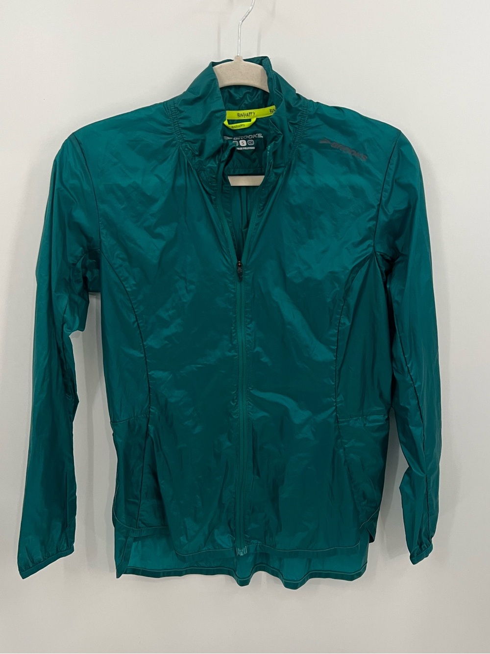 Brooks Women Teal Lightweight Windbreaker Jacket
